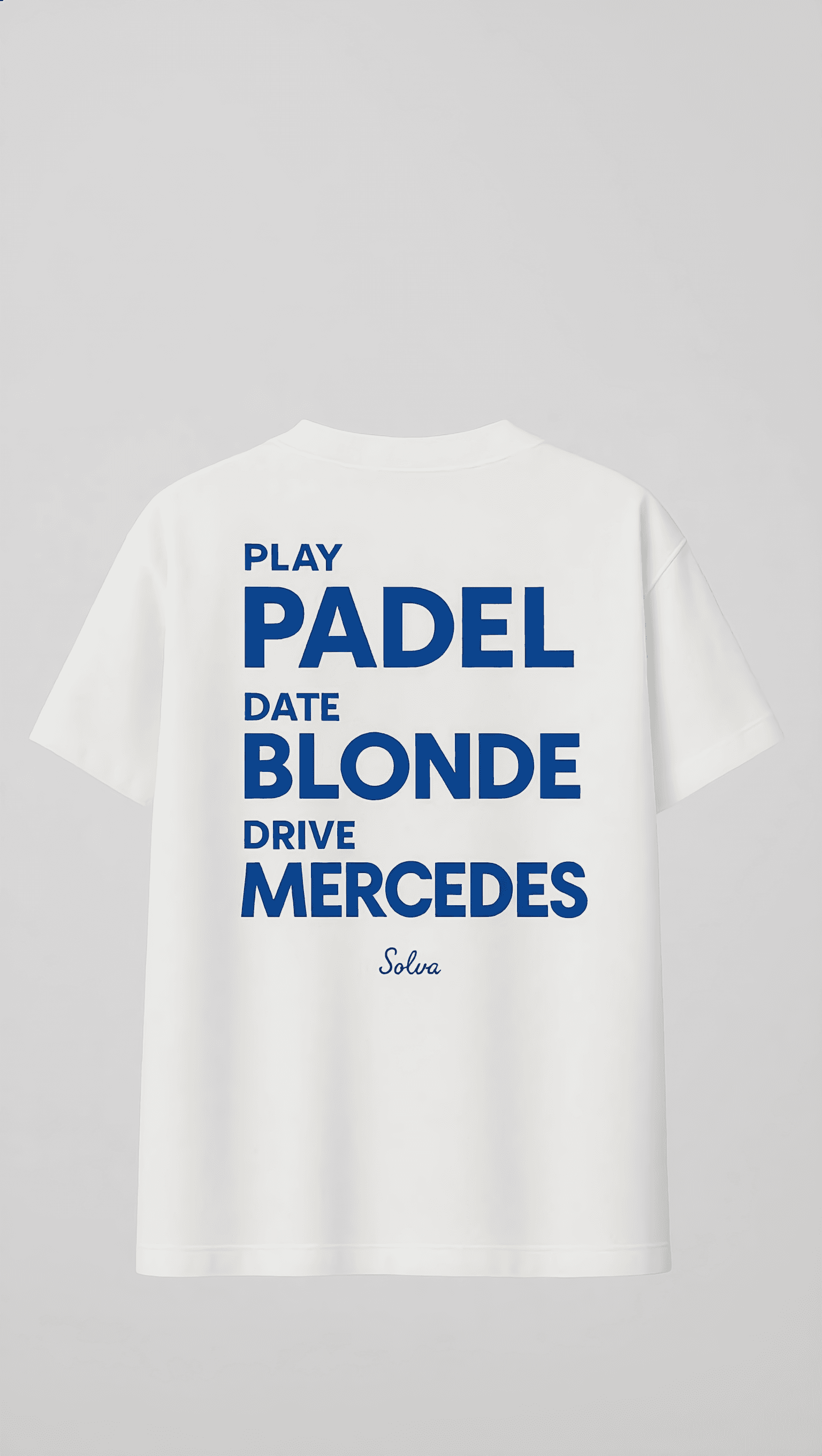 PLAY PADEL — белая / синий (Mercedes)