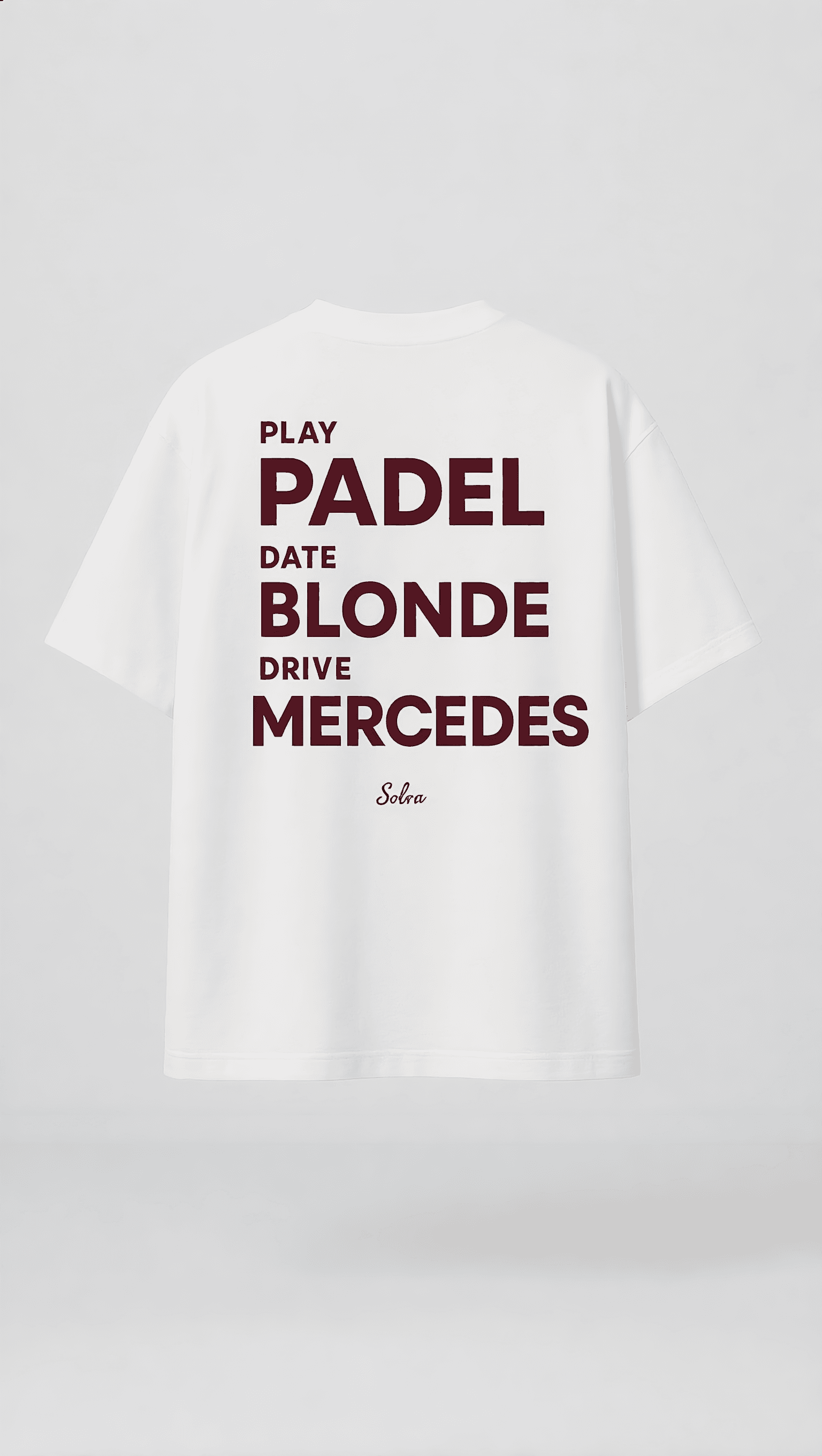 PLAY PADEL — белая / бордо (Mercedes)