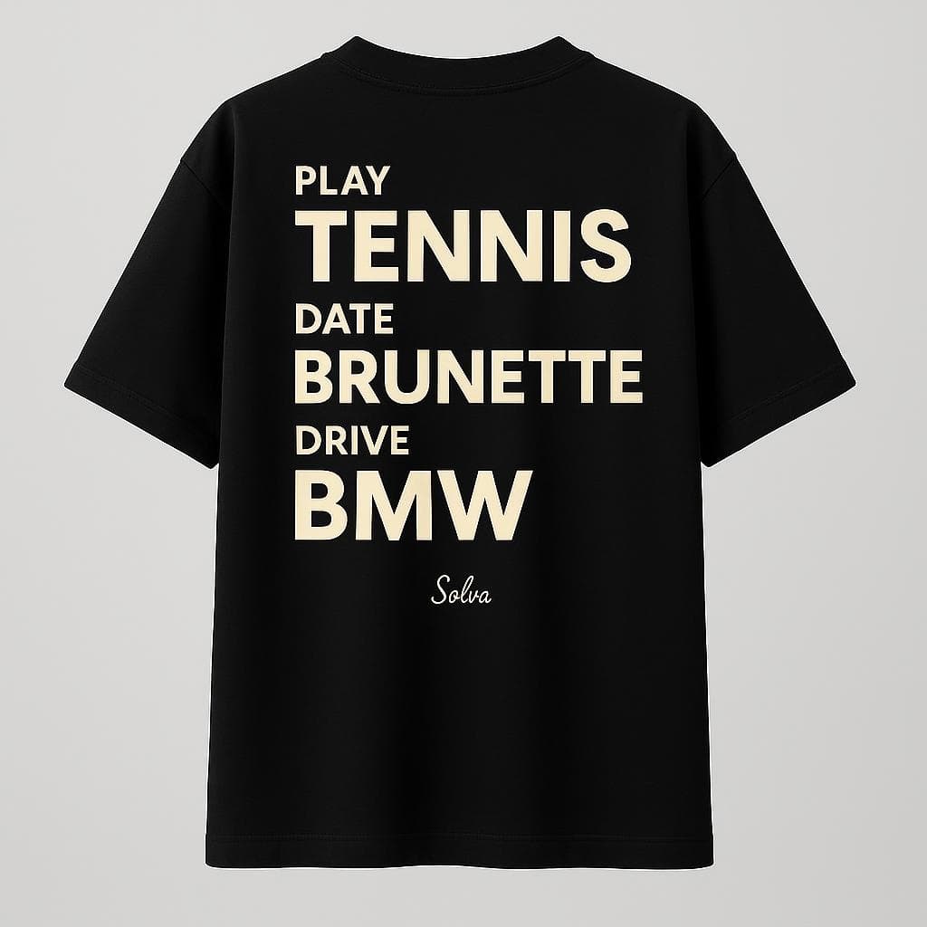 PLAY TENNIS — чёрная / кремовый